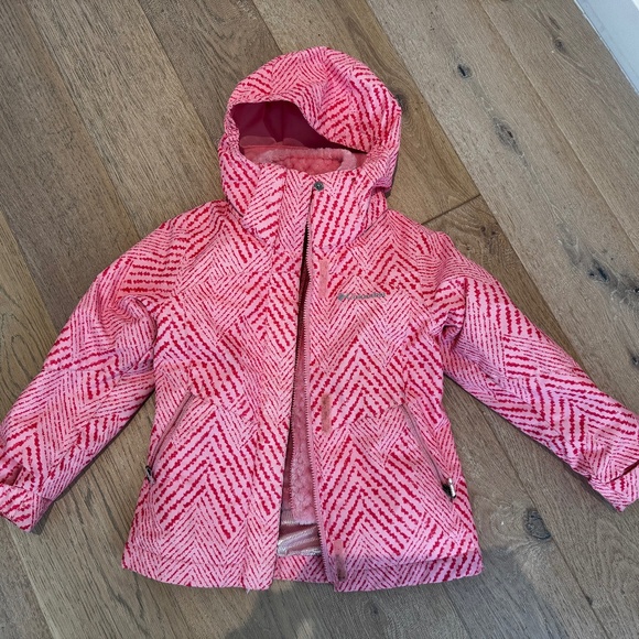 Columbia Girls Snow Jacket with removable fleece liner (5-6) XS - Picture 1 of 7